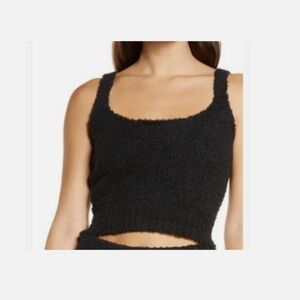 NWT Skims Cozy Knit Boucle Black Knit Tank Top 2x 3x